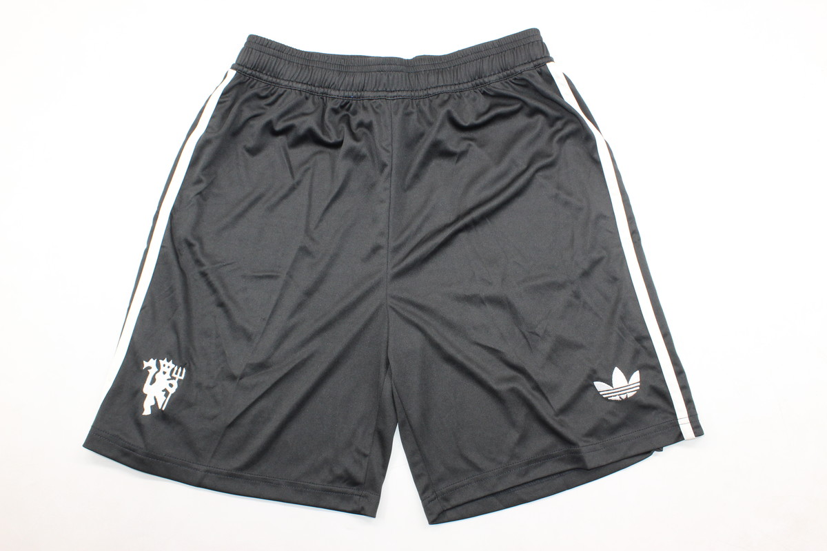 AAA Quality Manchester Utd 24/25 Third Black Soccer Shorts